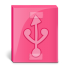 HDD USB Pink Icon 72x72 png